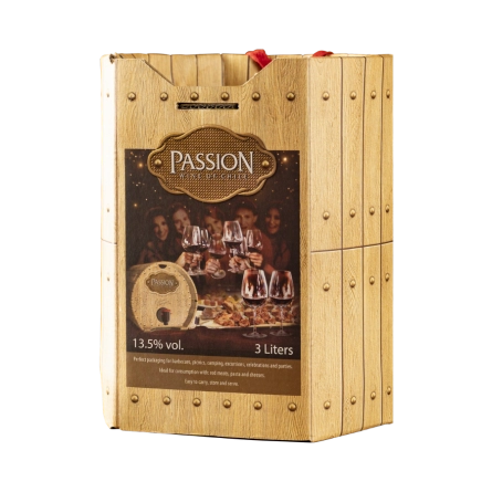 Rượu Vang Đỏ Chile Passion Hộp Giá Gỗ 3L