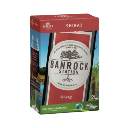 Rượu Vang Bịch Úc Banrock Station Shiraz BIB 2L Vegan Wine