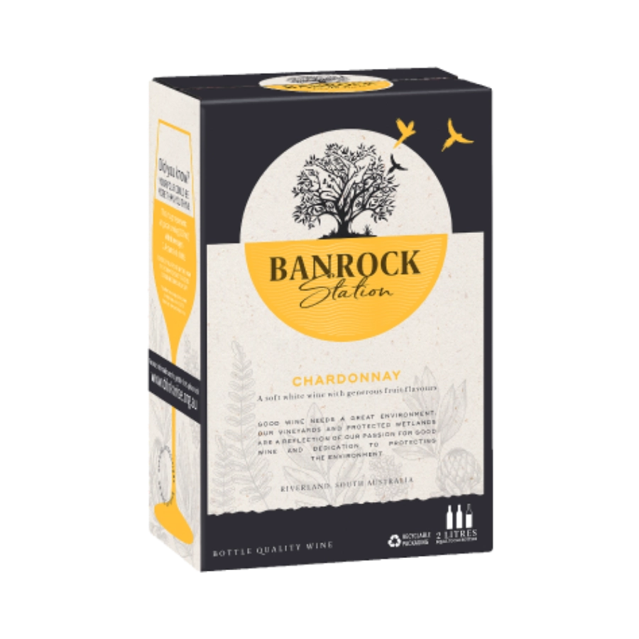 Rượu Vang Bịch Úc Banrock Station Chardonnay BIB 2L