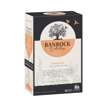Rượu Vang Bịch Úc Banrock Station White Moscato BIB 2L Vegan Wine