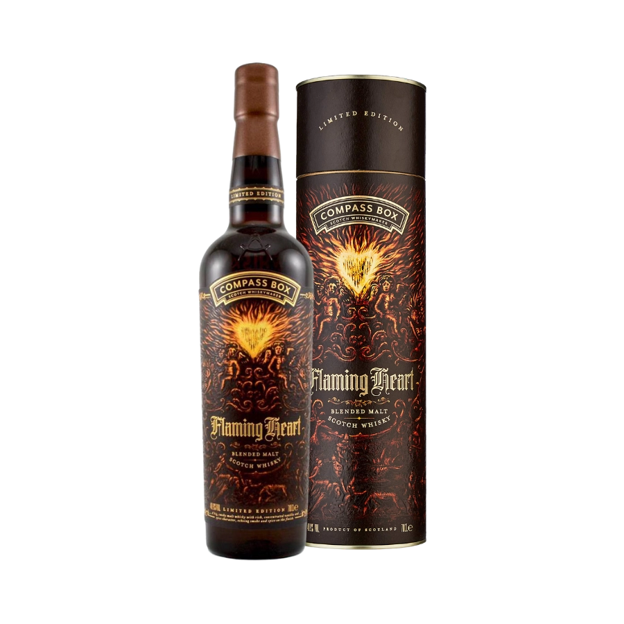 Rượu Whisky Compass Box Flaming Heart Edition 6 Blended Malt Scotch