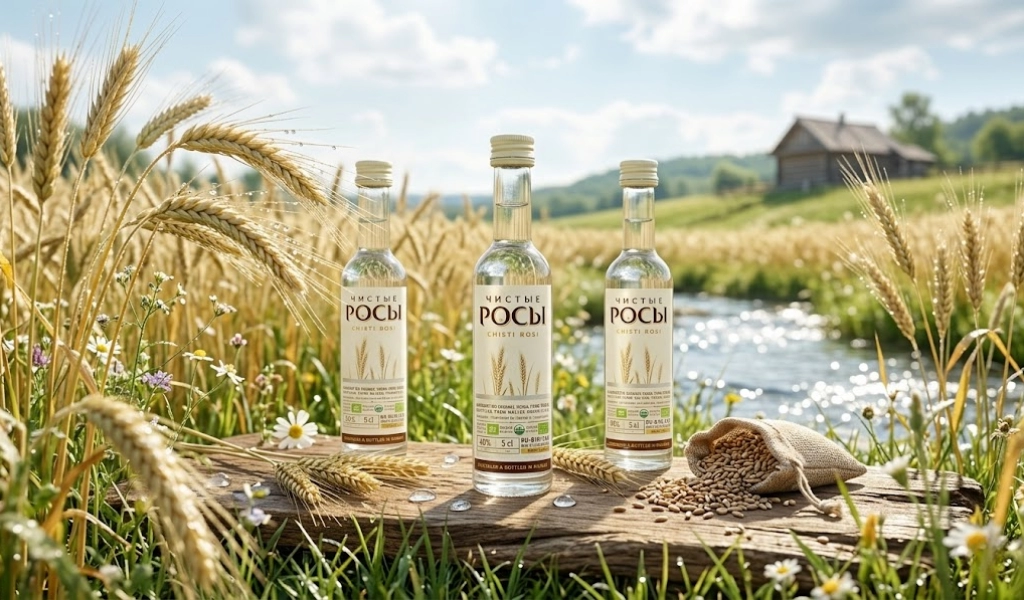 Rượu Vodka Nga Chisti Rosi Rye Organic 50ml