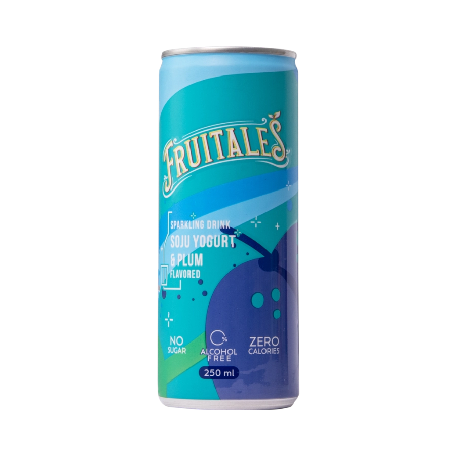 Nước Uống Có Gas Sparkling Mocktail Thái Lan Fruitales Soju Yogurt & Mận