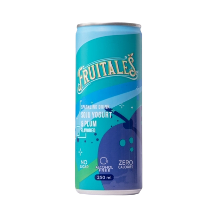 Nước Uống Có Gas Sparkling Mocktail Thái Lan Fruitales Soju Yogurt & Mận