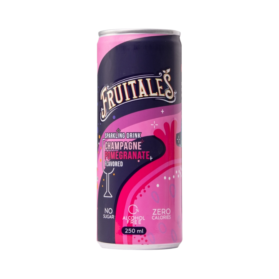 Nước Uống Có Gas Sparkling Mocktail Thái Lan Fruitales Champagne & Lựu
