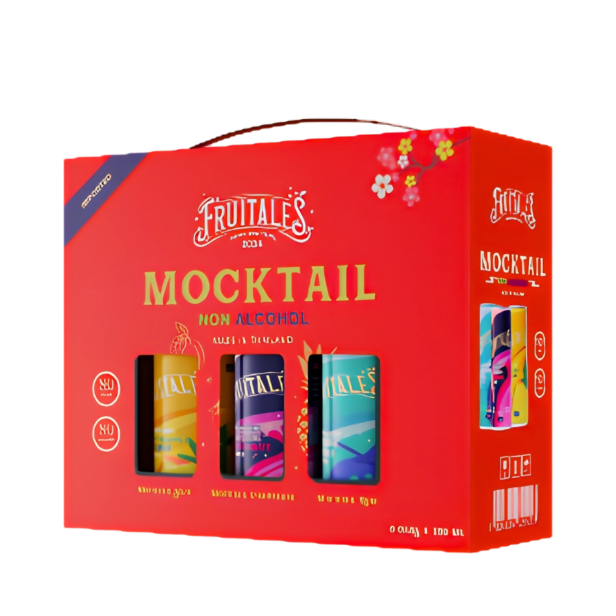 Hộp Quà Tặng Nước Uống Có Gas Sparkling Mocktail Thái Lan Fruitales