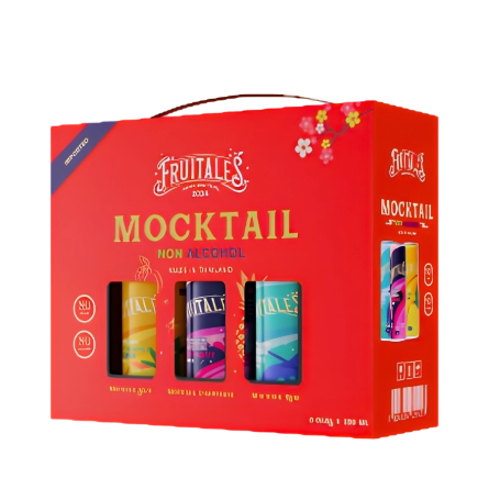 Hộp Quà Tặng Nước Uống Có Gas Sparkling Mocktail Thái Lan Fruitales
