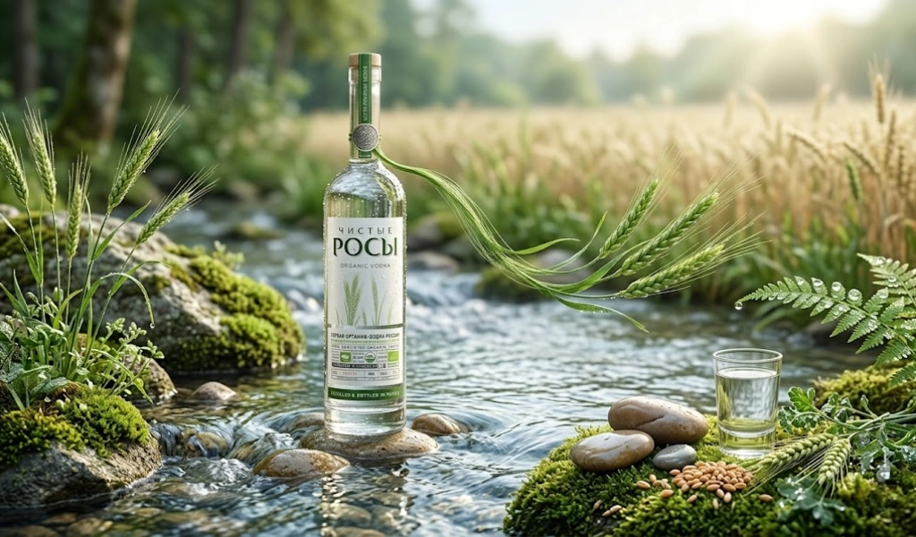 Rượu Vodka Chisti Rosi Hữu Cơ 3L