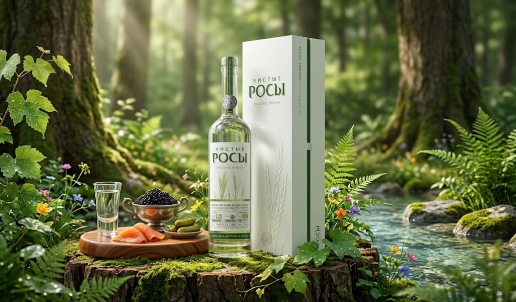 Rượu Vodka Nga Chisti Rosi Organic 700ml