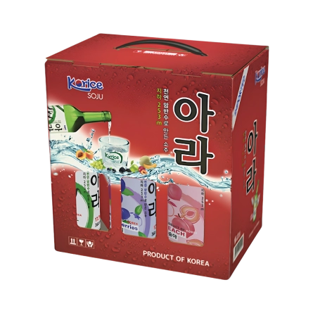 Hộp Soju Hàn Quốc Korice 6 Chai Vị Ngẫu Nhiên