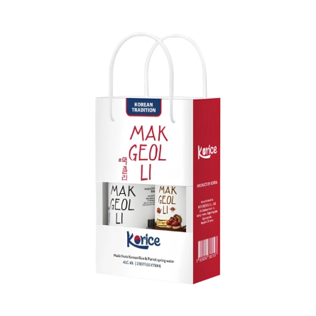 Hộp Soju Hàn Quốc Korice Makgeolli 2 Chai