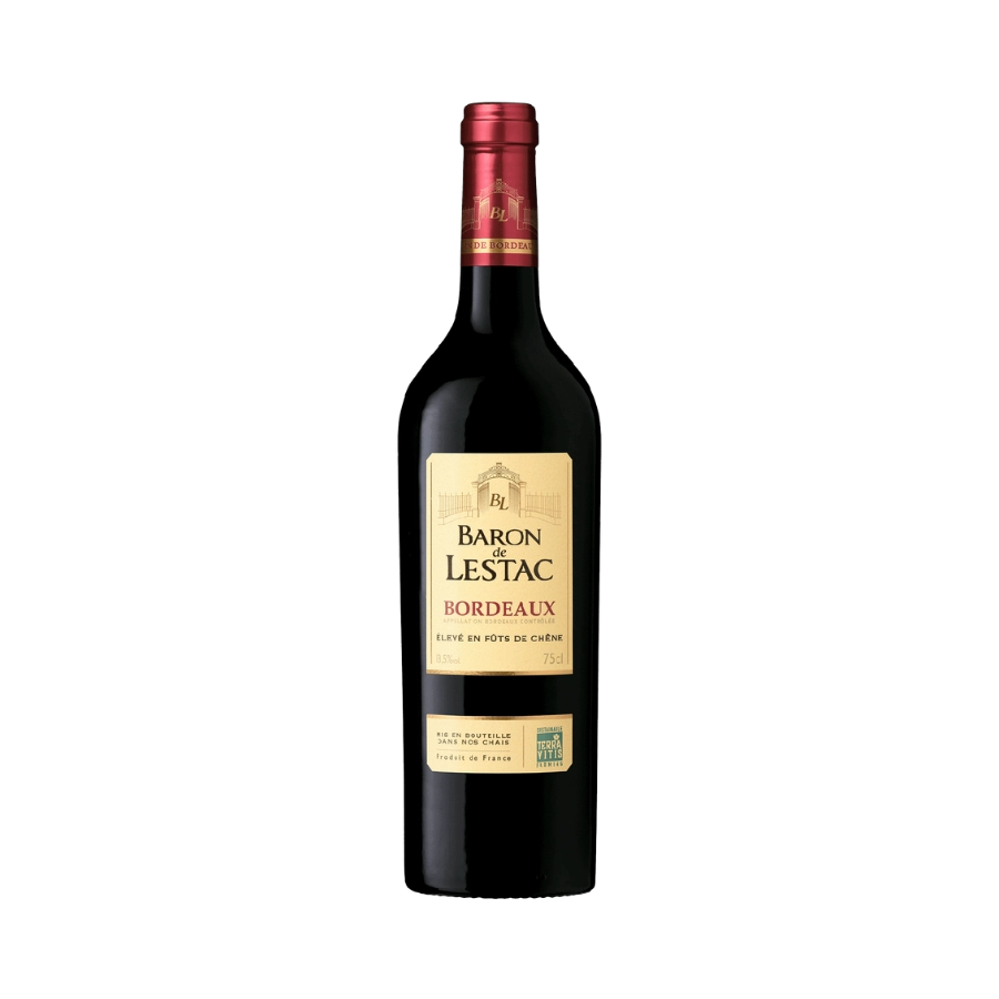 Rượu Vang Đỏ Pháp Baron de Lestac Bordeaux
