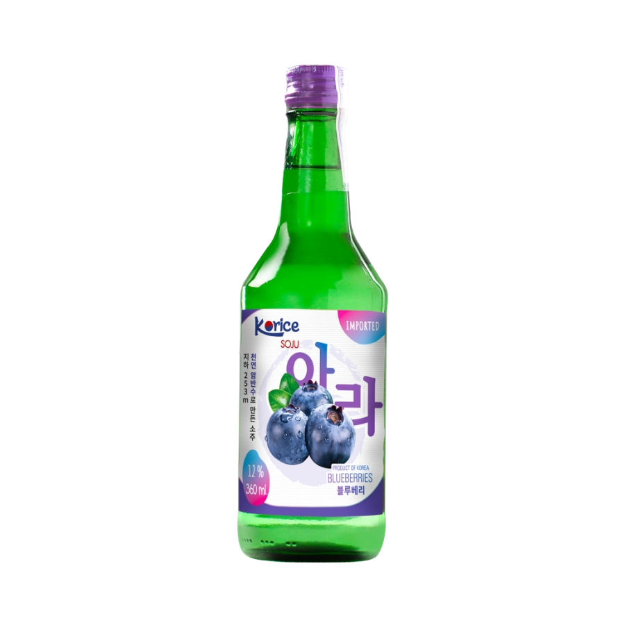 Rượu Soju Hàn Quốc Korice Việt Quất