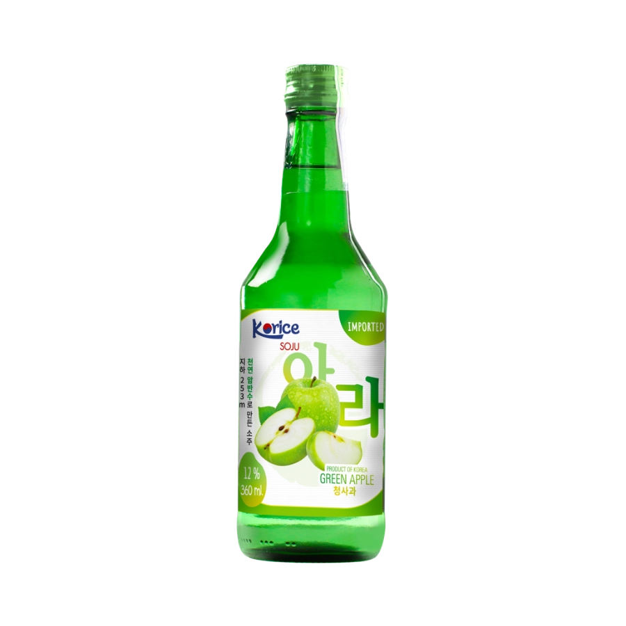 Rượu Soju Hàn Quốc Korice Táo Xanh