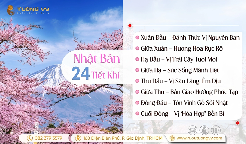 24 Tiết Khí Thiên Nhiên Hình Thành Hương Vị Whisky Nhật Bản