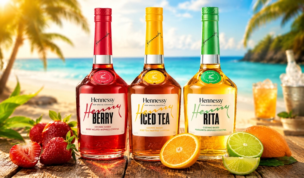Hennessy Ra Mắt Cocktail Pha Sẵn Henny Rita, Berry và Iced Tea