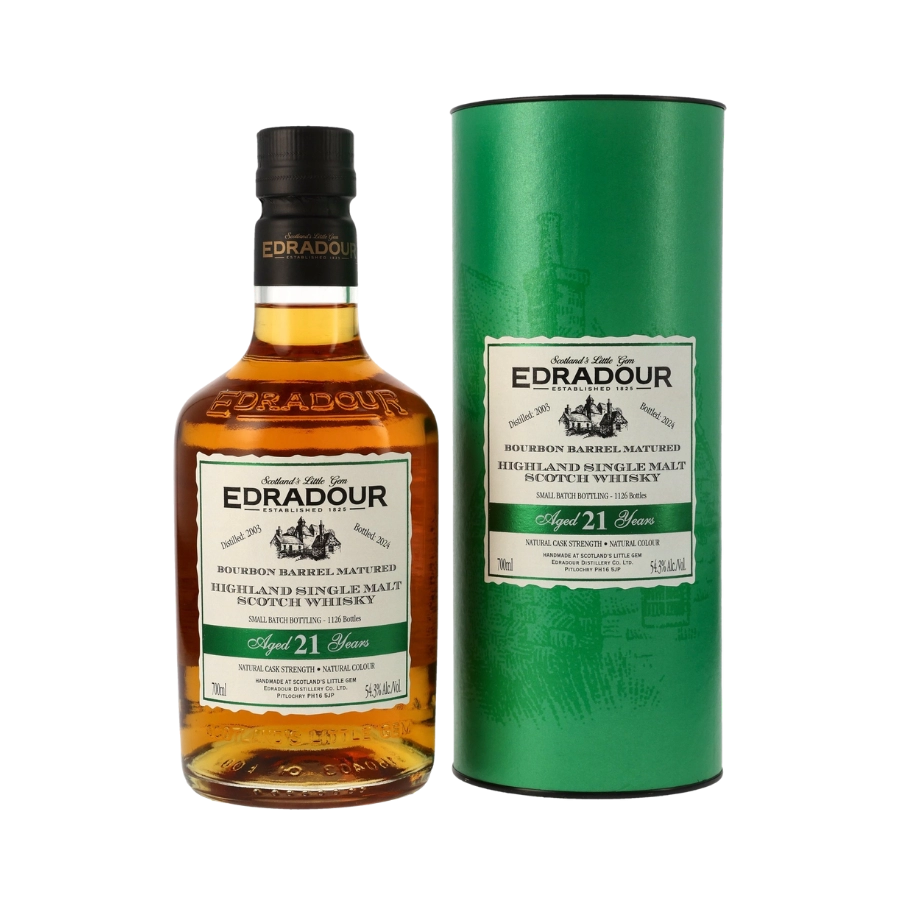Rượu Whisky Edradour 21 Year Old 2003 Bourbon Barrel Matured Small Batch