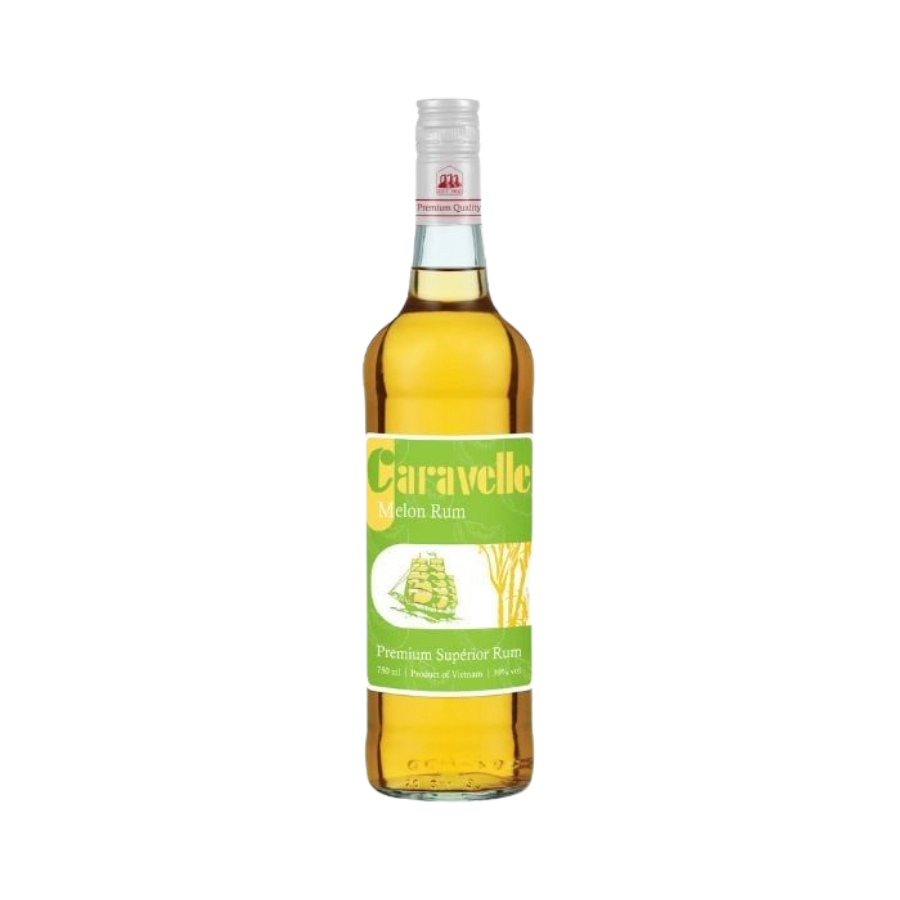 Rượu Rum Việt Nam Bình Tây Caravelle Melon