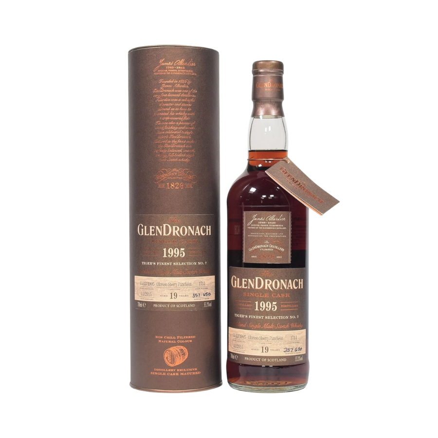 Rượu Whisky Glendronach 19 Year Old 1995 Tiger's Finest Selection No.7