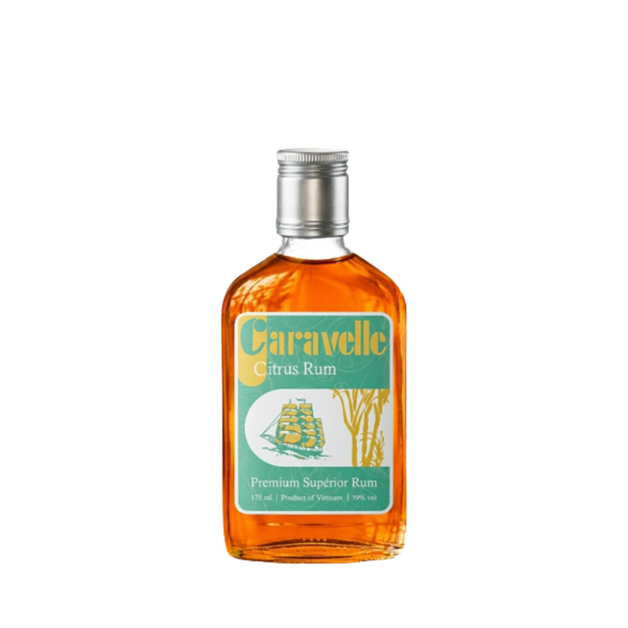 Rượu Rum Việt Nam Bình Tây Caravelle Citrus 175ml