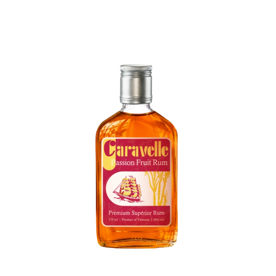 Rượu Rum Việt Nam Bình Tây Caravelle Passion Fruit 175ml