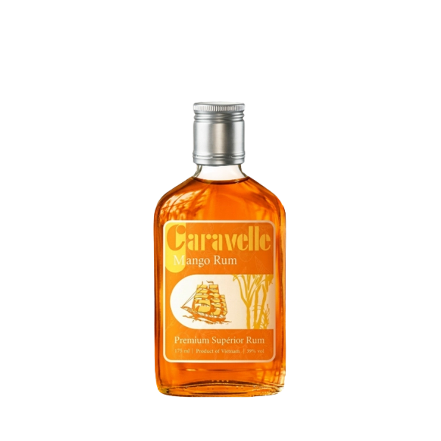 Rượu Rum Việt Nam Bình Tây Caravelle Mango 175ml