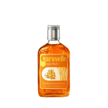 Rượu Rum Việt Nam Bình Tây Caravelle Mango 175ml