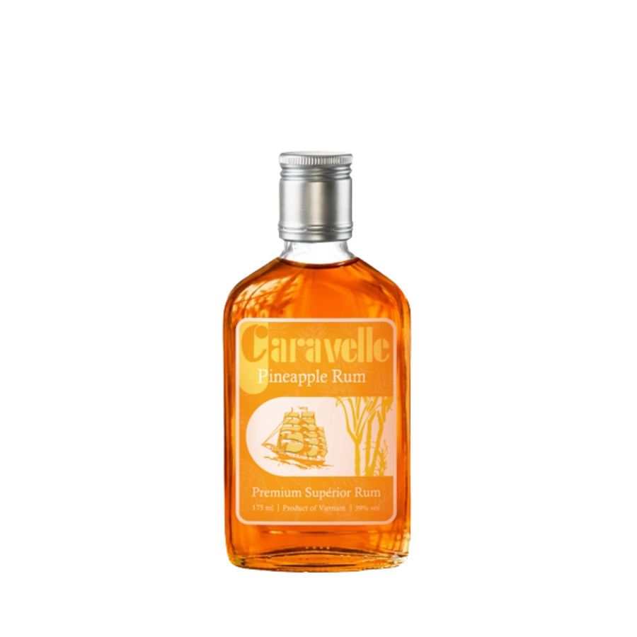 Rượu Rum Việt Nam Bình Tây Caravelle Pineapple 175ml