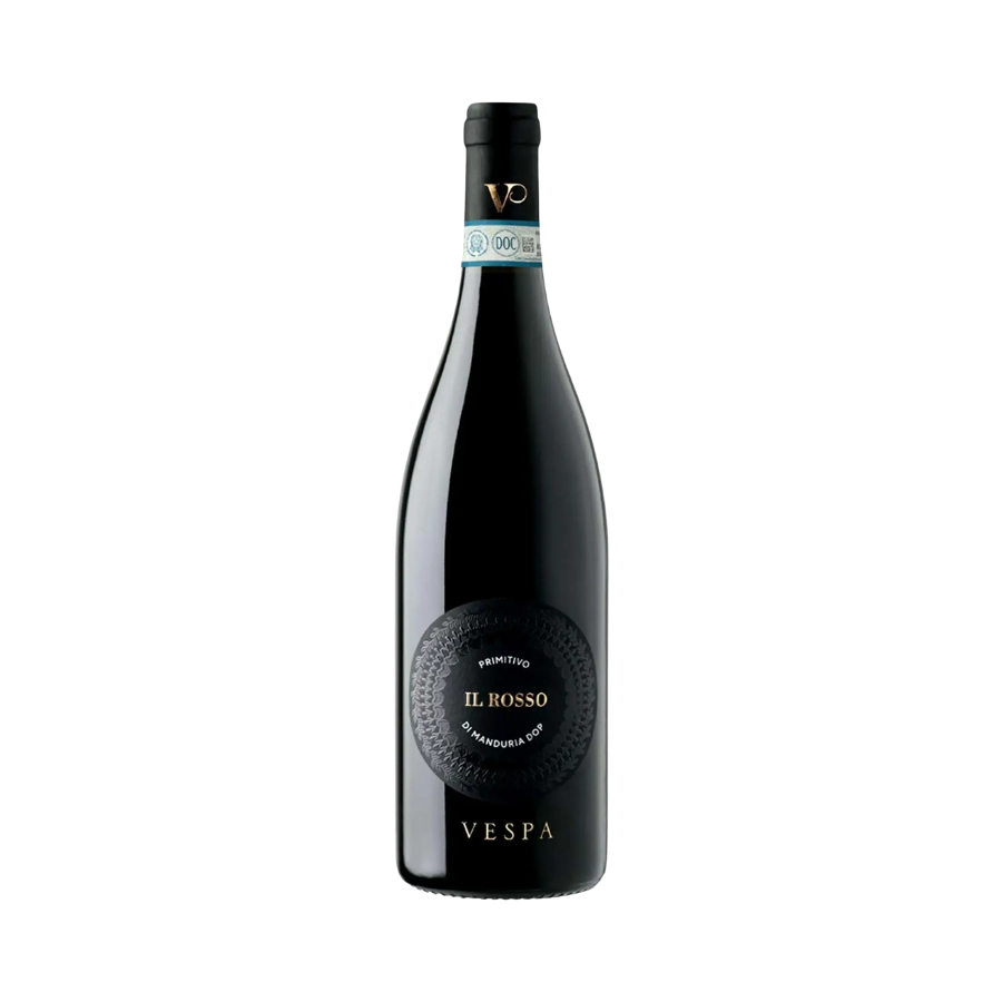 Rượu Vang Đỏ Ý Vespa IL Rosso Primitivo Di Manduria DOP 2022