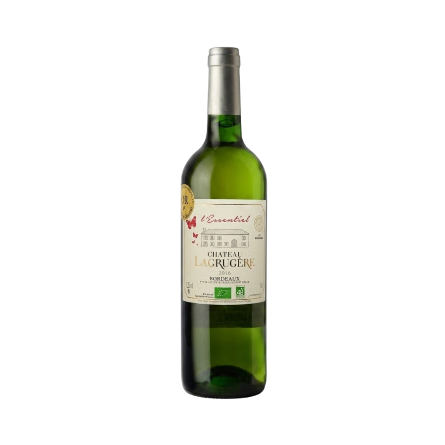 Rượu Vang Trắng Pháp Chateau Lagrugere L’Essentiel Bordeaux Blanc