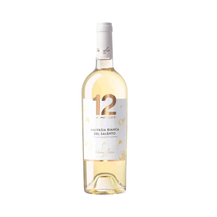 Rượu Vang Trắng Ý 12 E Mezzo Malvasia bianca del Salento IGP