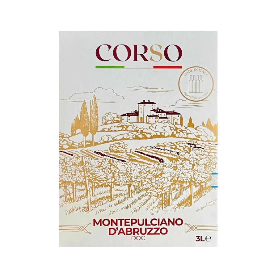 Rượu Vang Bịch Ý Corso Montepulciano D’Abruzzo 3L
