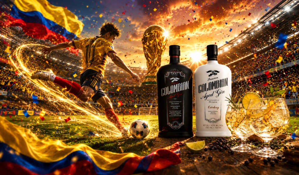 Mãn Nhãn Sắc Vàng Hổ Phách Gin Dictador Đón Trận Cầu Đỉnh