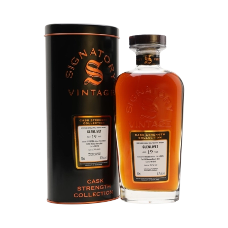 Rượu Whisky Glenlivet 19 Year Old Cask Strength Collection Signatory Vintage 2006