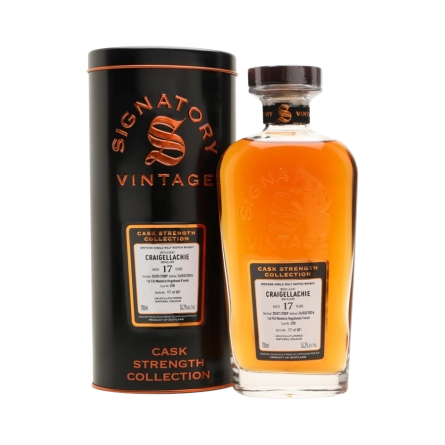 Rượu Whisky Craigellachie 17 Year Old First Fill Madeira Hogshead Cask Strength Collection Signatory Vintage 2009
