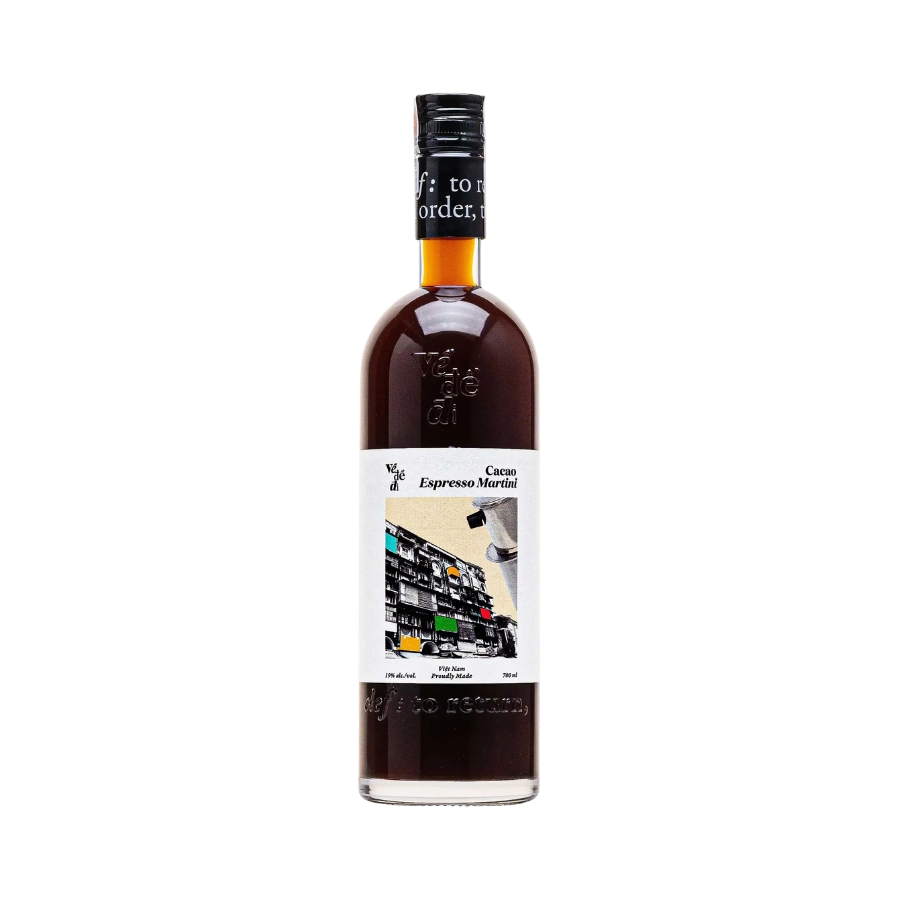Rượu Liqueur Việt Nam Ve De Di Cacao Espresso Martini Phiên Bản Chai Cao 