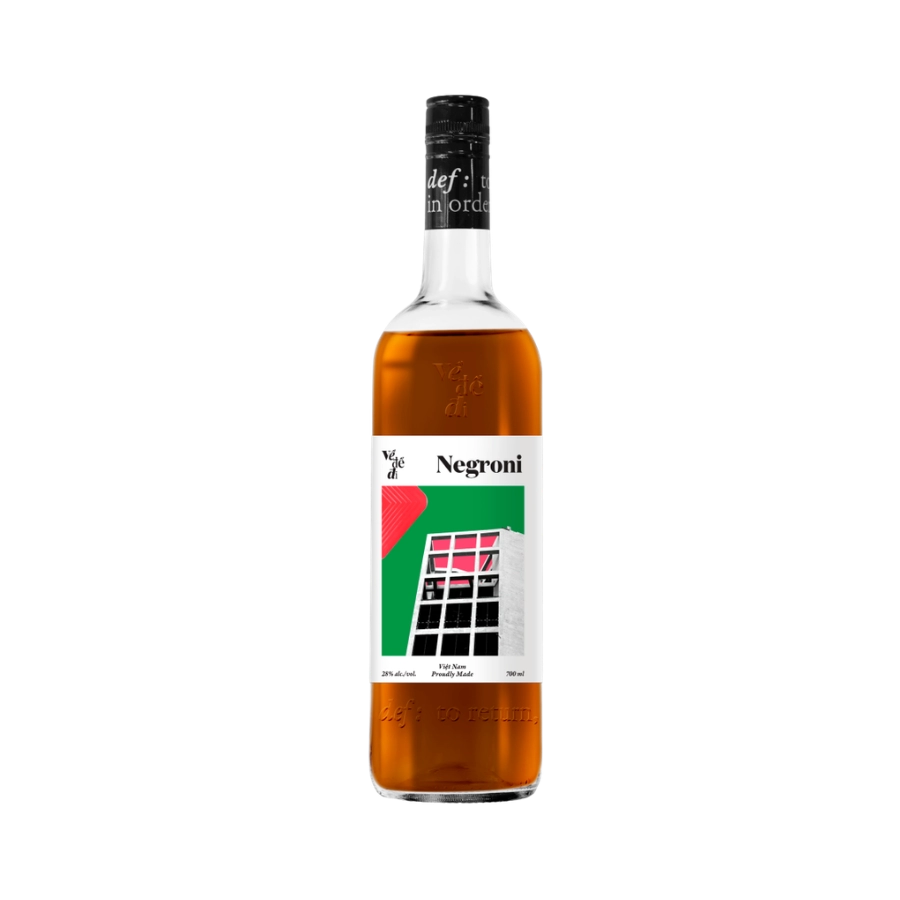 Rượu Liqueur Việt Nam Ve De Di Negroni Phiên Bản Chai Cao