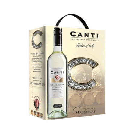 Rượu Vang Bịch Ý Canti Catarrato Chardonnay 3L