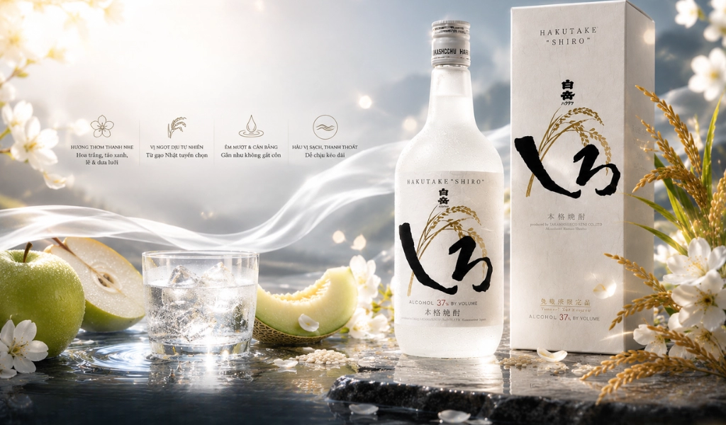 Rượu Hakutake Shiro Shochu