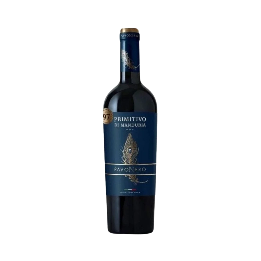 Rượu Vang Đỏ Ý PavoNero Primitivo Di Manduria DOC