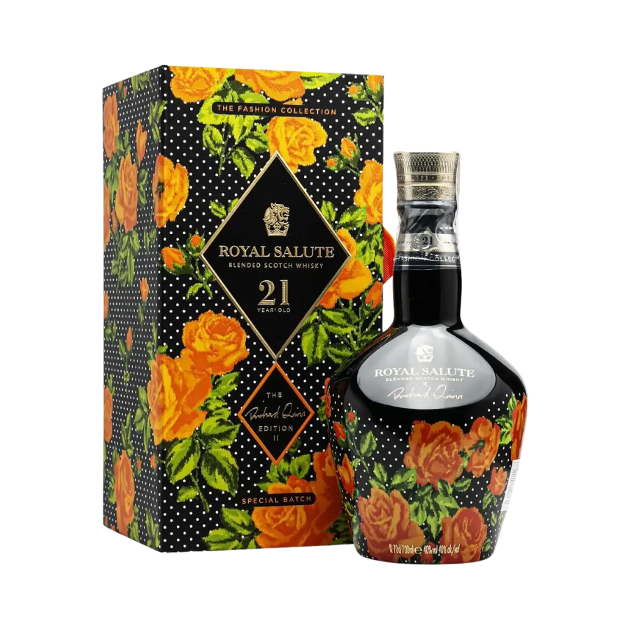 Rượu Whisky Royal Salute 21 Year Old Richard Quinn Hoa Hồng Phiên Bản Hộp Quà Tết Chivas 2024