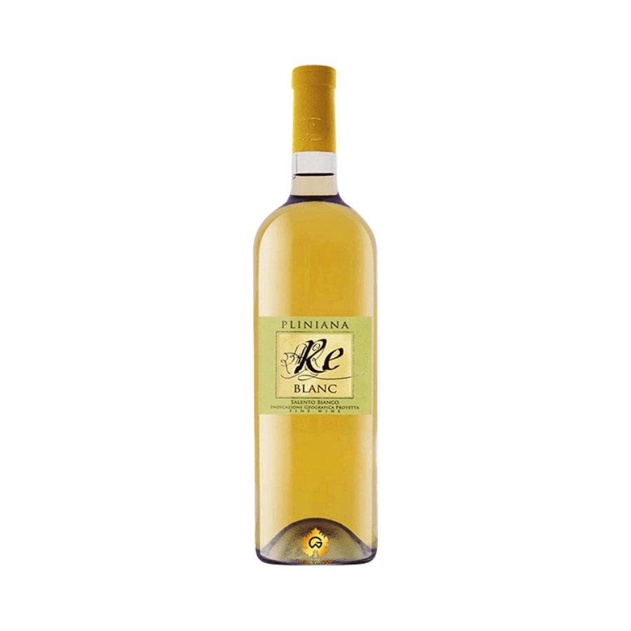 Rượu Vang Trắng Ý Pliniana Re Blanc Salento Bianco IGP