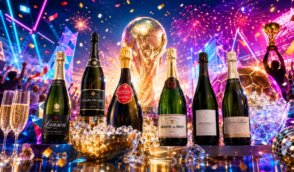 Chất Vị Vô Địch Nâng Ly Champagne Chúc Mừng Tân Vương Thế Giới