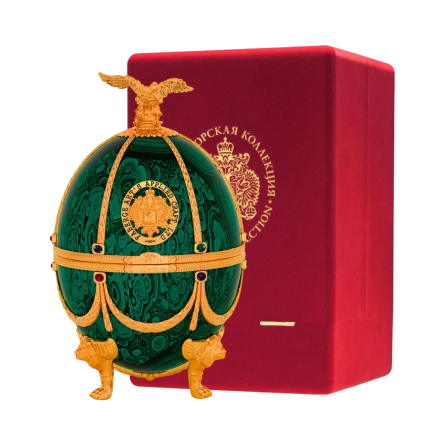 Rượu Vodka Trứng Nga Imperial Collection Faberge Egg Emerald Velvet Box