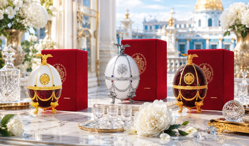 Rượu Trứng Nga Decanter Bốn Ly