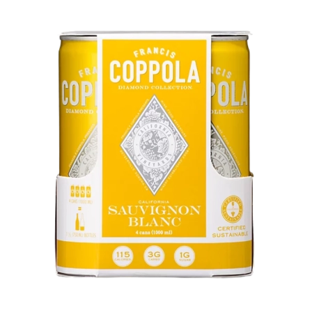 Rượu Vang Đỏ Hoa Kỳ Francis Coppola Diamond Sauvignon Blanc Can 250ml