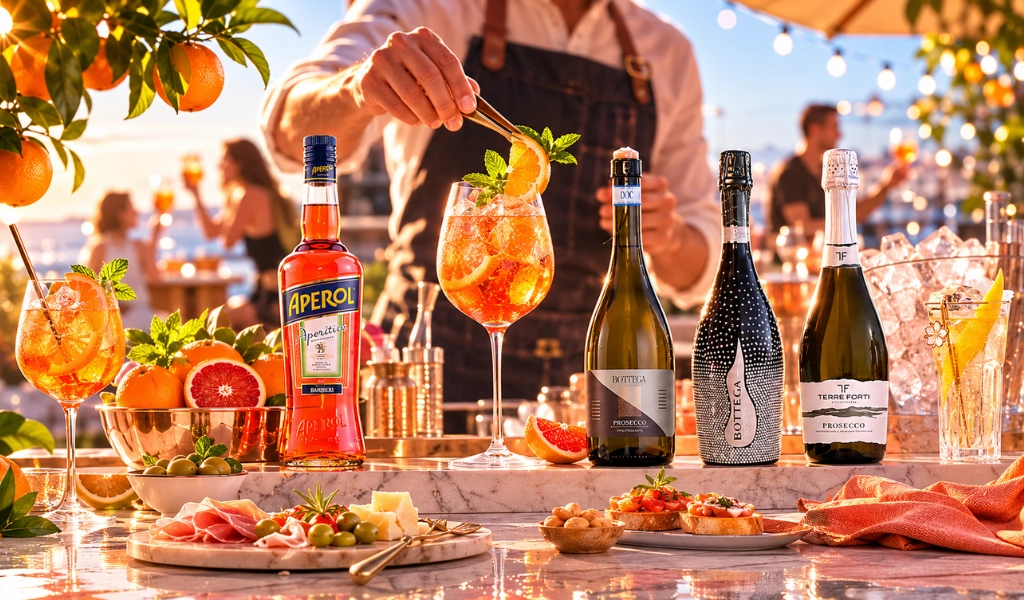Cocktail Aperol Spritz Màu Cam