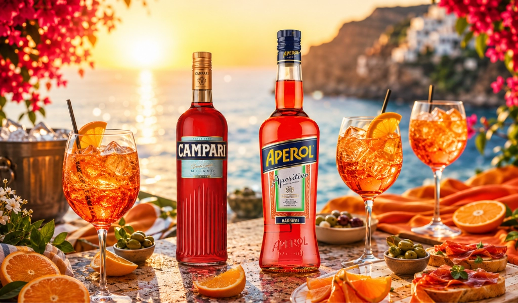 Rượu Vang Sủi Prosecco Pha Spritz