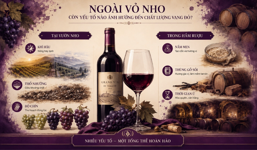 Sản Xuất Vang Đỏ