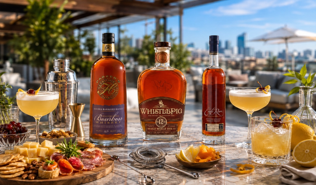 Bourbon Và Rye Whiskey Trong Whiskey Sour
